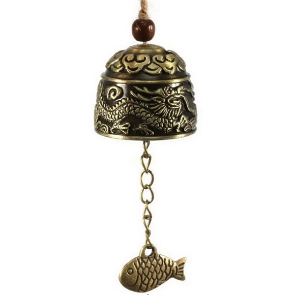 Bronze good LUCK Feng shui dragon, elephant, or Buddha bell - Picture 3 of 11